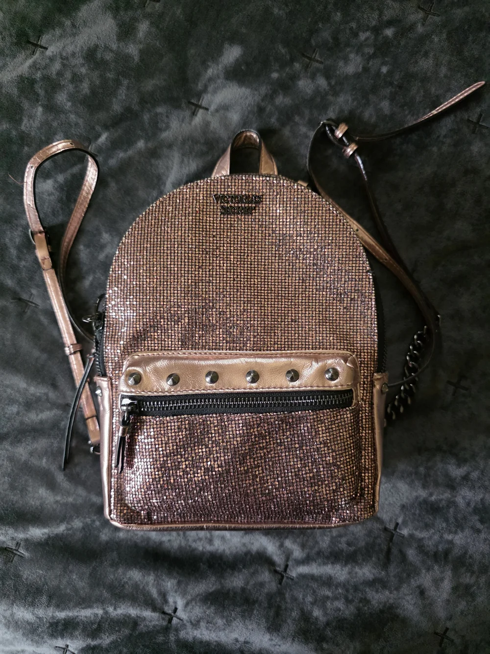 gold sequin mini backpack EXCLUSIVE DROP: Loungefly Disney Parks Minnie Mouse Rose M  LF Lounge VIP are covered in sparkling golden sequins with a hidden Mickey icon design Loungefly Minnie Mouse Metallic Gold